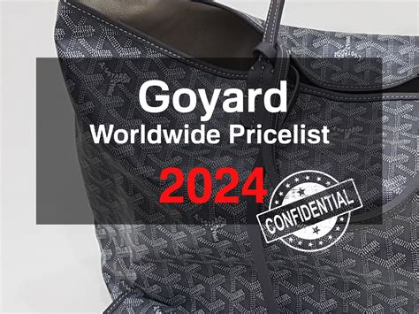 goyard uk price 2016